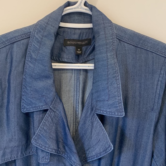 Banana Republic Jeans Dress SZ 14 - Picture 6 of 8